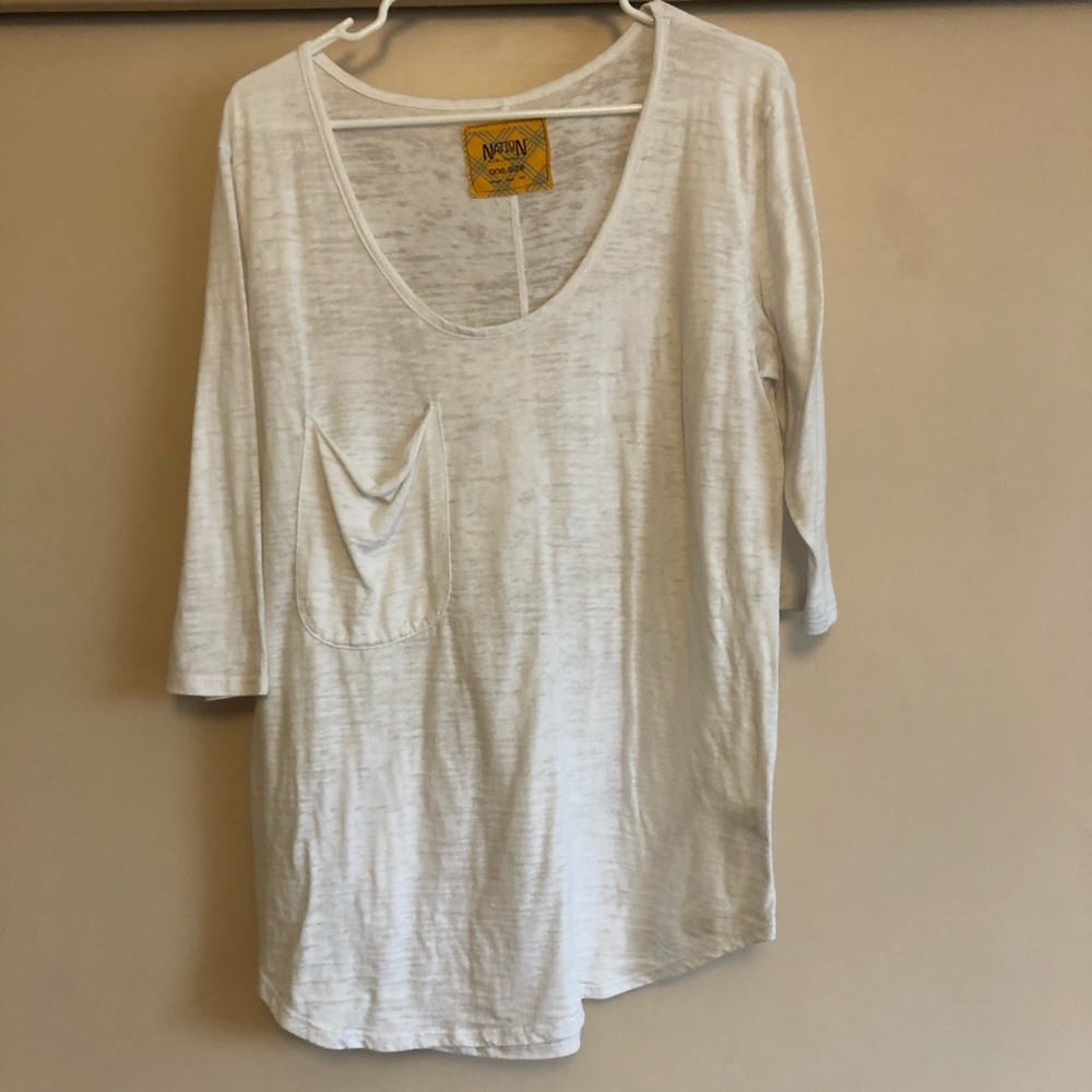 White T-shirt tunic